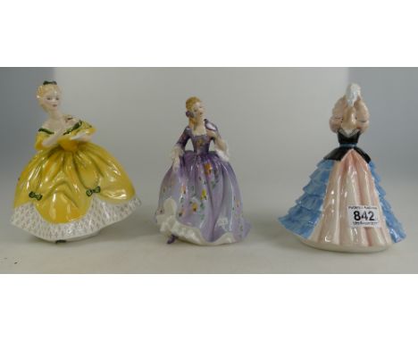 Royal Doulton lady figures Susan HN2952, Last Waltz HN2315 and Nicola HN2829 (3) boxed