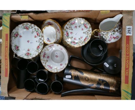 A mixed collection of items to include mid-century Portmeirion Phoenix patterned coffee set, together with Victorian floral a