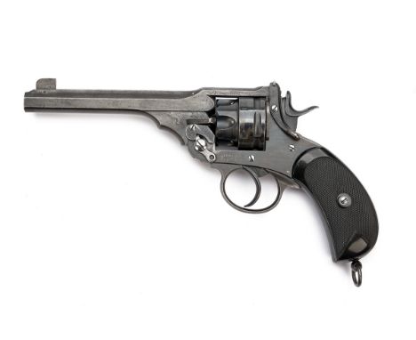 A RARE .230 MORRIS (MKI) WEBLEY &amp; SCOTT MKIV REVOLVER RETAILED BY J. BLANCH, LONDON, serial no. 119399, one of a small nu