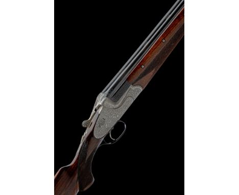 GEBRUDER MERKEL A 12-BORE 'MODEL 303E' SINGLE-TRIGGER OVER AND UNDER SIDELOCK EJECTOR, serial no. 46975, for 1958, 30in. nitr