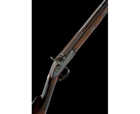 A 12-BORE PERCUSSION SINGLE-BARRELLED SHOTGUN SIGNED JOHN WIGGAN, no visible serial number, circa 1845, with 31 1/2in. octago