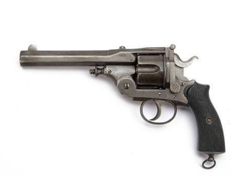 A .50 (BOXER) WARNANT PATENT SELF-EJECTING REVOLVER, serial no. 133, Belgian circa 1868, with 5 3/4in. semi-octagonal barrel,