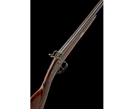 A .410 (36-BORE) PERCUSSION DOUBLE-BARRELLED 'COLLECTORS GUN', UNSIGNED, no visible serial number, circa 1925, with false dam
