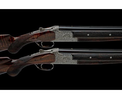 BROWNING ARMS CO. A PAIR OF 20-BORE 'D4G' SINGLE-TRIGGER OVER AND UNDER EJECTORS, serial no. 324MZ03714/5, for 2001, 30in. ni