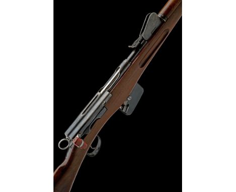 A 7.5x53.5mm (SWISS) M1889 SCHMIDT-RUBIN STRAIGHT-PULL SERVICE RIFLE, serial no. 140160, circa 1895, with blued 30 3/4in. bar