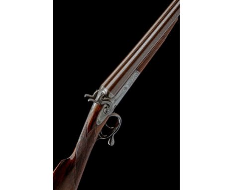 TIPPING &amp; LAWDEN A SCARCE 12-BORE 1875 PATENT PUSH-FORWARD UNDERLEVER SELF-COCKING HAMMERGUN, serial no. 15232, circa 187