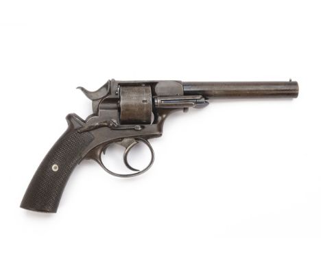 A .44 (RIMFIRE) WEBLEY PATENT SOLID-FRAME REVOLVER RETAILED BY TRULOCK &amp; HARRISS, no visible serial number, circa 1870, w