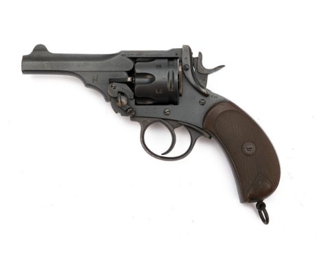 A .455 WEBLEY & SCOTT MKIV SERVICE REVOLVER, serial no. 113194, circa 1914, with 4in. barrel, integral blade fore-sight, brea