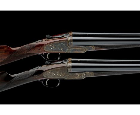 WESTLEY RICHARDS A PAIR OF 12-BORE SINGLE-TRIGGER SIDELOCK EJECTORS, serial no. 18306 / 7, for 1929, 28in. nitro barrels (No.