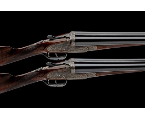 C. HELLIS &amp; SONS LTD. A PAIR OF 12-BORE SIDELOCK EJECTORS, serial no. 4326 / 7, dated 1938, 26in. nitro barrels, ribs gol