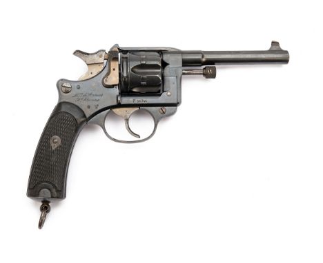 A FRENCH 8mm (LEBEL) MODEL 1892 SERVICE REVOLVER, serial no. F54744, dated for 1894, with two-staged 4 5/8in. barrel marked w