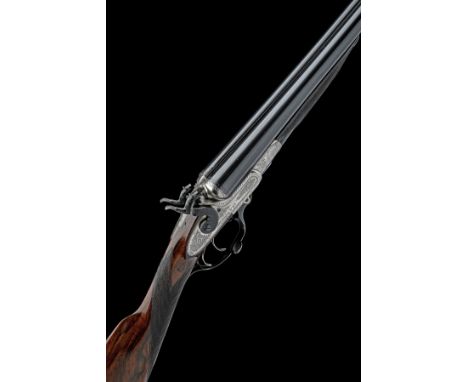 JOHN RIGBY &amp; CO. A SCARCE 12-BORE 1871 PATENT PUSH-FORWARD UNDERLEVER HAMMER GUN, serial no. 14087, circa 1879, 30in. nit