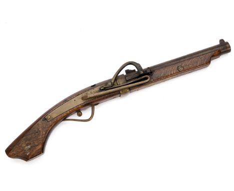 A LATE 40-BORE JAPANESE MATCHLOCK TANEGASHIMA PISTOL OF MARTIAL QUALITY, no visible serial number, circa 1870, with round 9 1