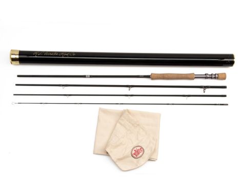 R.L. WILSON ROD CO. A VIRTUALLY UNUSED 'BORON III X' 10FT. 7IN. (3 5/8oz.) 4-PIECE FLY ROD, no. 185518, Winston green finish,