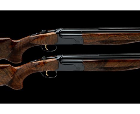 PERAZZI A PAIR OF 20-BORE 'MX8-20' SINGLE-TRIGGER OVER AND UNDER EJECTORS, serial no. 141853 / 4, with extra barrels serial n