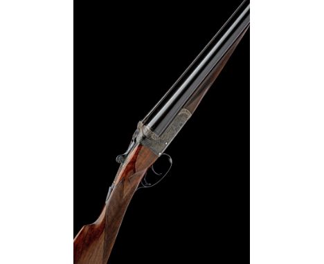 A.M. LEMLIN A 12-BORE BOXLOCK EJECTOR, serial no. 153, circa 1947, 28in. nitro barrels with file cut Churchill-rib, the tubes