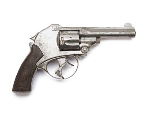 A SCARCE .380 (SHORT) KYNOCH GUN WORKS 'SCHLUND'S PATENT' HAMMERLESS BREAK-OPEN REVOLVER, serial no. 583, circa 1887, with 4i