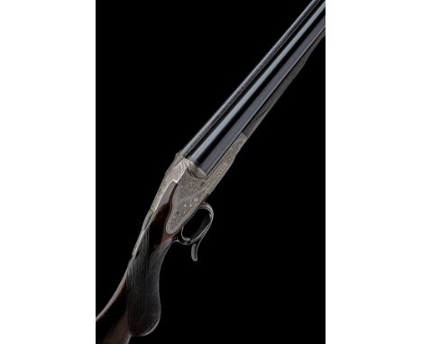 JOHN RIGBY &amp; CO. A 12-BORE RIGBY &amp; BISSELL 1879 PATENT SINGLE-TRIGGER PUSH-FORWARD UNDERLEVER SIDELOCK EJECTOR, seria