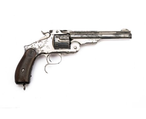 A .44 (RUSSIAN) SINGLE-ACTION SMITH & WESSON 'NEW MODEL RUSSIAN' REVOLVER, no visible serial number, circa 1874-78, with 6 1/