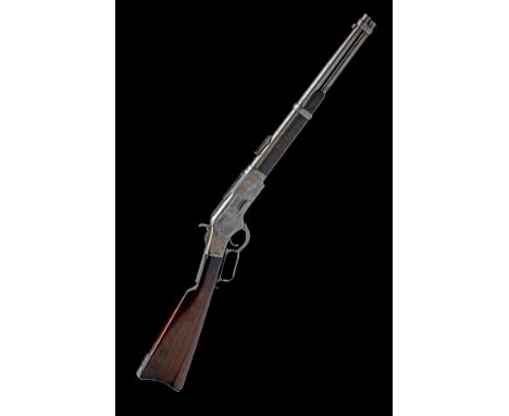 WINCHESTER AN EXTREMELY RARE .44-40 (WCF) MODEL 1873 'BABY CARBINE' UNDERLEVER REPEATING RIFLE, serial no. 198063A, for 1886,