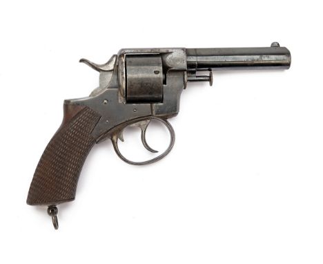 A GOOD .442 WEBLEY RIC MKI REVOLVER, no visible serial number, circa 1868, with blued slightly tapering 4 1/2in. barrel, appl