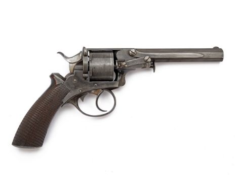 A .442 WEBLEY PATENT SOLID-FRAME REVOLVER RETAILED BY E. & G. HIGHAM, LIVERPOOL, serial no. 472, circa 1866, with octagonal 6