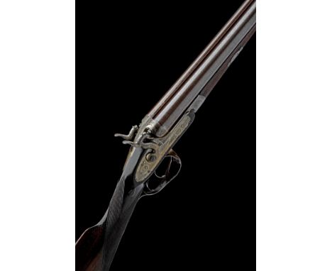 PURDEY A 16-BORE 1863 PATENT (SECOND PATTERN) PUSH-FORWARD THUMBHOLE UNDERLEVER BAR-IN-WOOD HAMMERGUN, serial no. 9780, for 1
