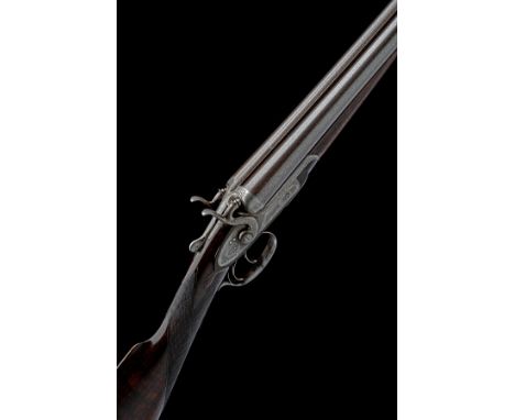 WILLIAM POWELL &amp; SON A 12-BORE 1876 PATENT TOPLEVER SNAP-ACTION BAR-IN-WOOD HAMMERGUN, serial no. 7837, circa 1884, 28in.