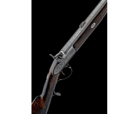 ROBERT WHEELER &amp; SON A .650 PERCUSSION SPORTING RIFLE, no visible serial number, circa 1825, with octagonal laminated mul