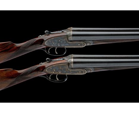 J. PURDEY & SONSA PAIR OF 12-BORE SELF-OPENING SIDELOCK EJECTORS, serial no. 14250 / 1,for 1892, 30in. black powder only chop