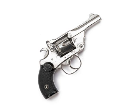 AN EARLY .320 (S/R) WEBLEY MODEL 'WP320' POCKET REVOLVER, serial no. 827, circa 1900, with 3in. nickel-plated sighted barrel 