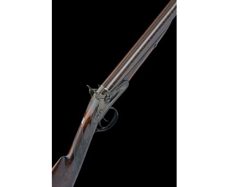 JOHN MANTON &amp; SON, LONDON A RARE CASED 14-BORE TUBELOCK DOUBLE-BARRELLED SPORTING GUN, serial no. 7535, for 1820 with lat