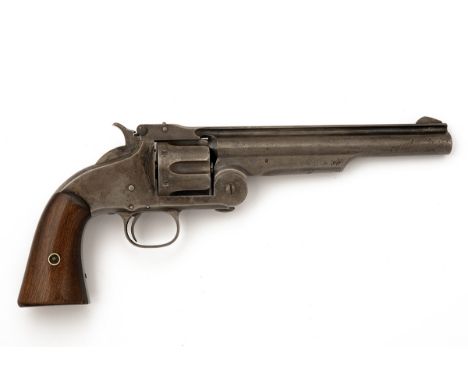 A SCARCE .44 (RUSSIAN) SMITH & WESSON 'FIRST MODEL RUSSIAN' REVOLVER, serial no. 24145, manufactured circa 1873, with 8in. ba