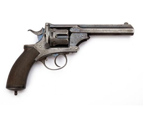 AN INTERESTING .476 PRYSE-ACTION REVOLVER SIGNED JUNIOR A & N.S.L. LONDON, serial no. 2933/909, circa 1884, with octagonal 5 