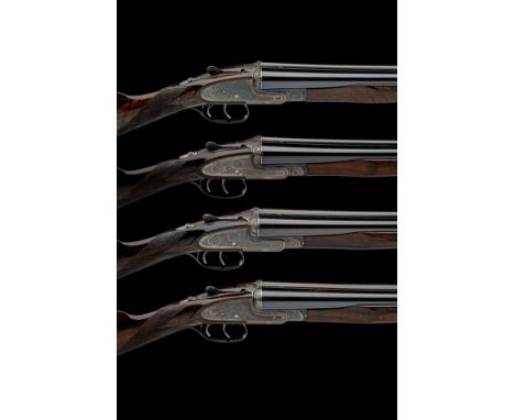 FREDERICK BEESLEY A QUARTET OF 20-BORE SELF-OPENING SIDELOCK EJECTORS, serial no. 2808 / 9 / 10 and A2811, completed between 