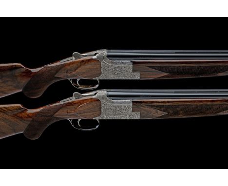 BROWNING ARMS CO. A PAIR OF 12-BORE 'DIANA GRADE' SINGLE-TRIGGER OVER AND UNDER EJECTORS, serial no. 325MZ03574/5, for 2001, 