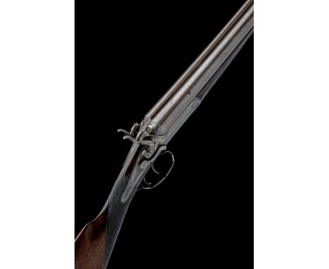 STEPHEN GRANT A 12-BORE E.C. HODGES 1871 PATENT TRIPLE-BITE SNAP-ACTION SIDELEVER HAMMERGUN, serial no. 4851, for 1878, 30in.