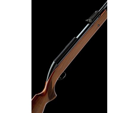 A SCARCE .177 BSA CHALLENGER BREAK-BARREL AIR RIFLE, serial no. WD01897, circa 1987, with blued 18 1/2in. barrel, alloy ramp 