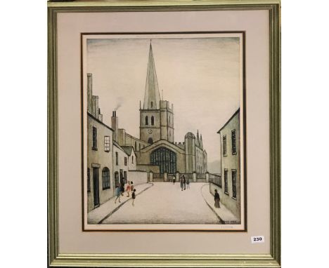 L.S. Lowry (British 1887-1976) a pencil signed limited edition 84/850 lithograph, framed size 69 x 85cm together with a frame