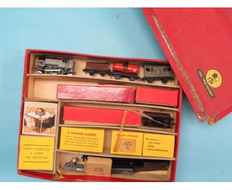 Trix Twin Railway, goods train including 0-4-0 tank locomotive, boxed, and two boxed Graham Farish locomotives, good; boxes f