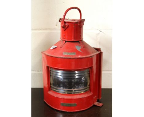 A vintage ships port light.