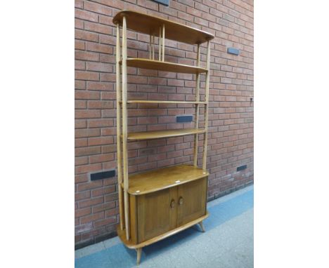 An Ercol Blonde elm and beech 363 model Giraffe room divider 