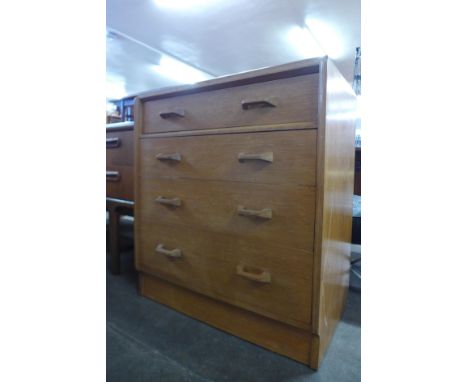 A G-Plan Brandon light oak chest of drawers 