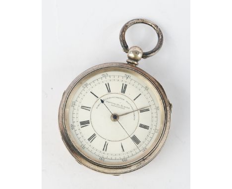 Spindelchronometer, England, weißes Emaillezifferblatt sign. "Fattorini &amp;amp; Sons / Bradford / Watch &amp;amp; Chronomet