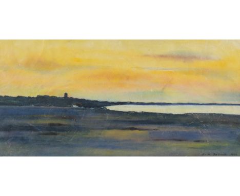 Berndt-Elbing, Karl-Heinz (1934 Elbing - 1999 Rolfsen, arbeitet bevorzugt mit Aquarellfarben auf handgeschöpftem Japanpapier,