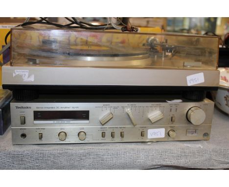 A Tensai turntable &amp; Technics amplifier 