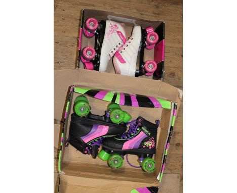 Two pairs of roller skates 