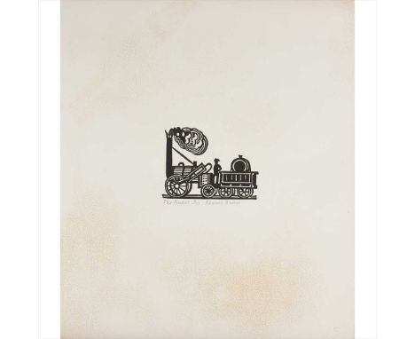 § Edward Bawden C.B.E. R.A. (British 1903-1989)  The Rocket Linocut, 16/25, signed and titled in pencil, with Willie Rodger A