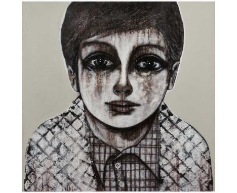 Mohannad Orabi (Syrian B. 1977) Untitled, from 'Family Portrait' series&nbsp;- 2015 Signed and dated, signed and inscribed ve