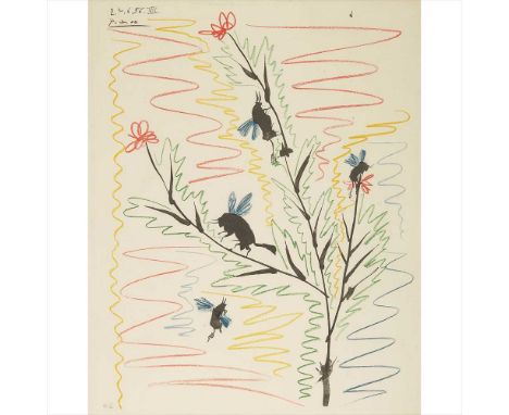 § PABLO PICASSO (SPANISH 1881-1973) LES ABEILLES Lithograph, inscribed H.C. in pencil, signed and dated in plate . (Dimension